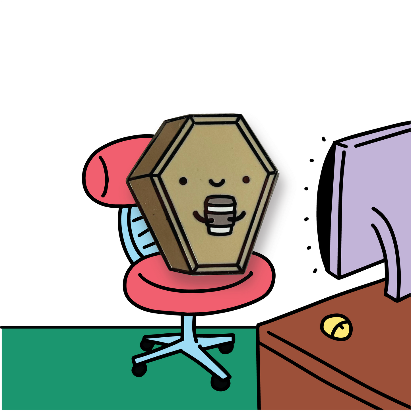 Dead Inside Pin